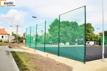  Siatka na piłkochwyty dla boisk szkolnych, rozmiar 10x10 cm, grubość 4 mm 